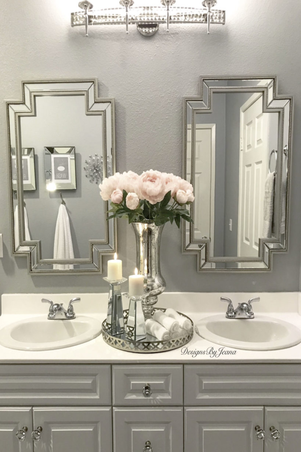 Five Things You Can Do to Create a Glam Bathroom - Designs by Jeana