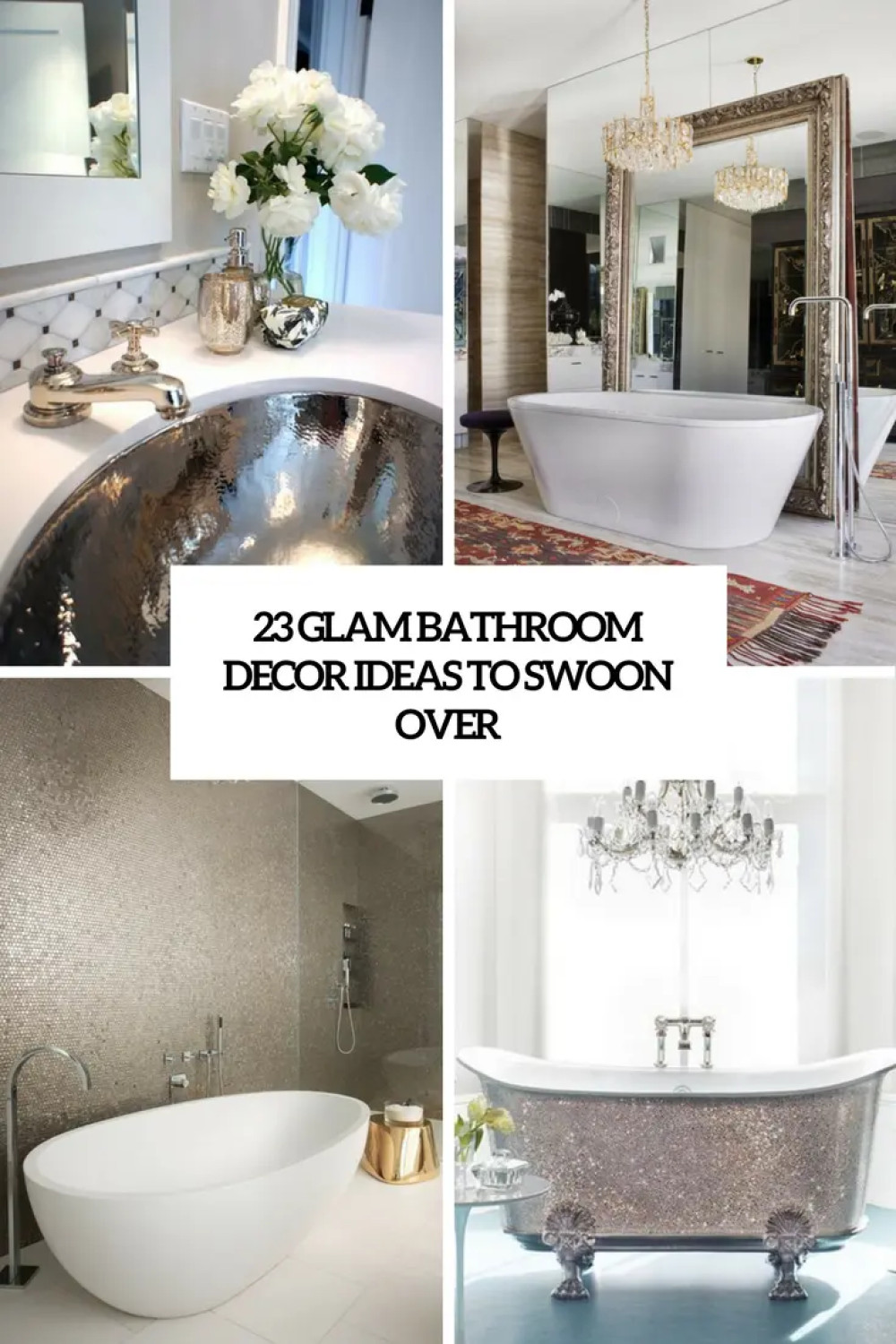 Glam Bathroom Decor Ideas To Swoon Over - DigsDigs