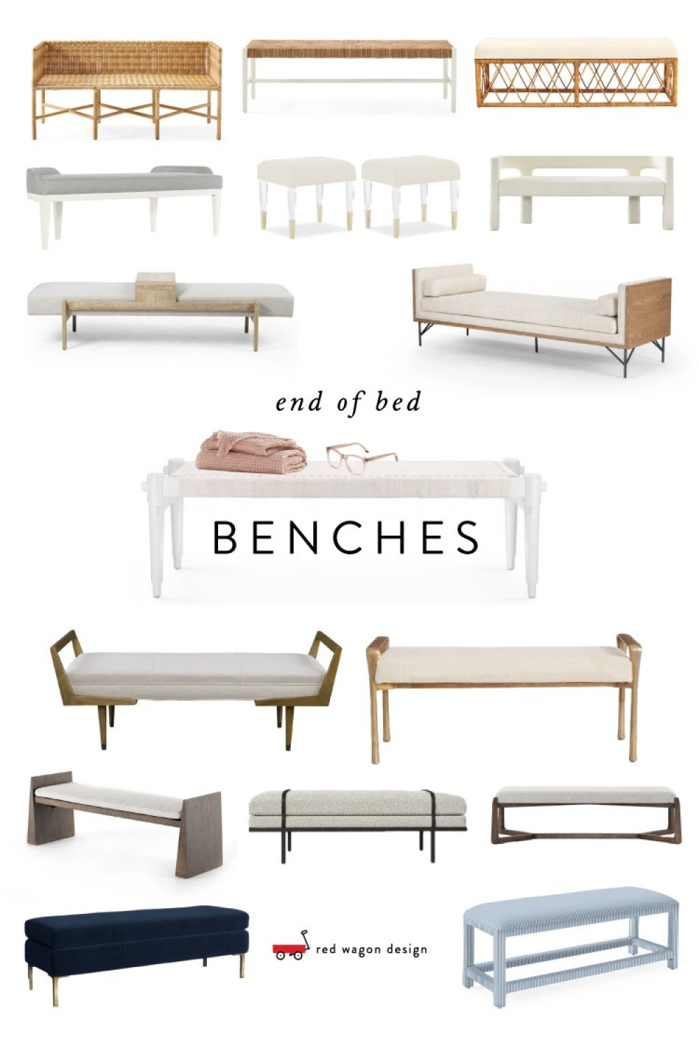 Our favorite end of bed bench ideas — Red Wagon Design
