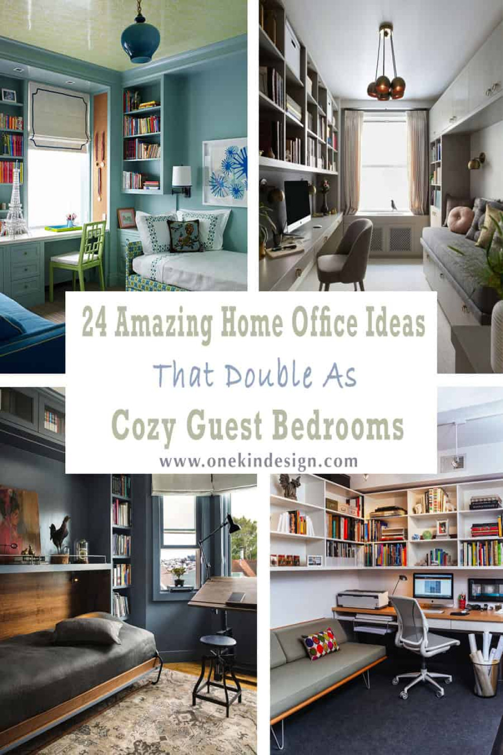 Amazing Home Office Ideas That Double As Cozy Guest Bedrooms