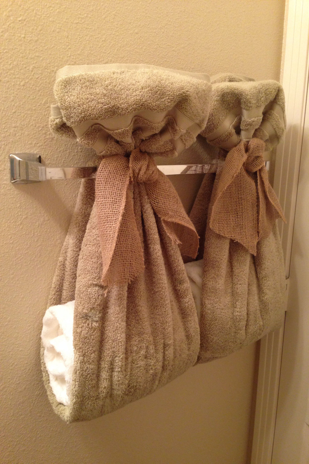 Bathroom towels  Bathroom towel decor, Decorative bath towels