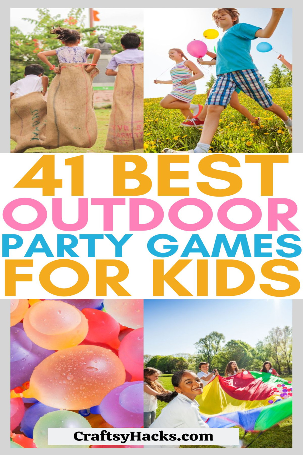 Best Outdoor Party Games for Kids Birthday - Craftsy Hacks