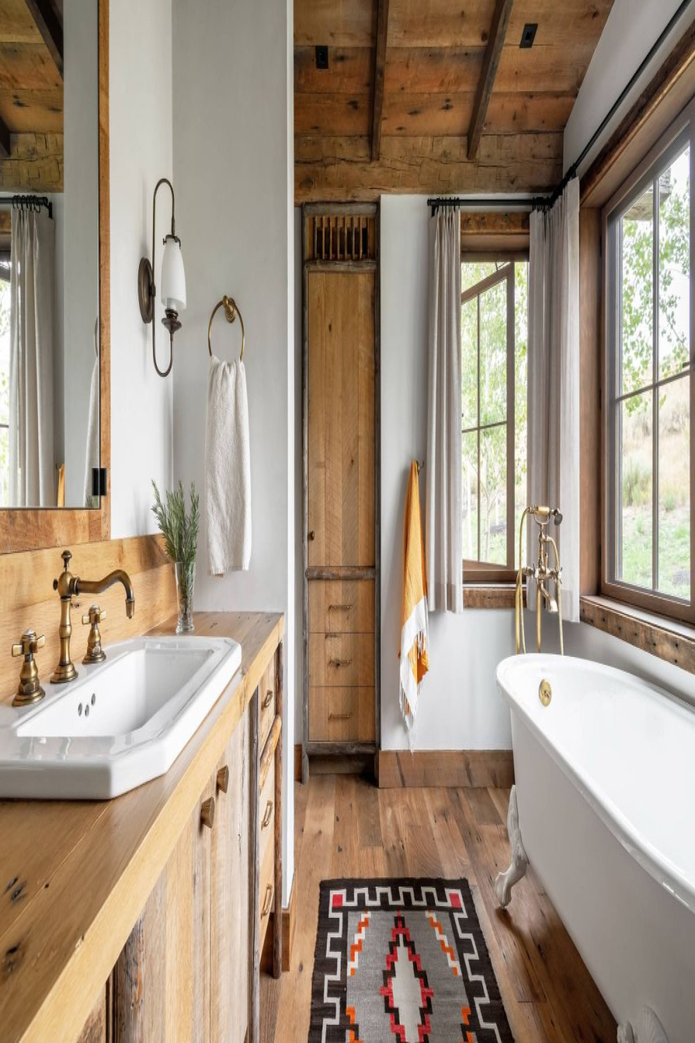 Cabin Bathrooms With Rustic Charm and Natural Style