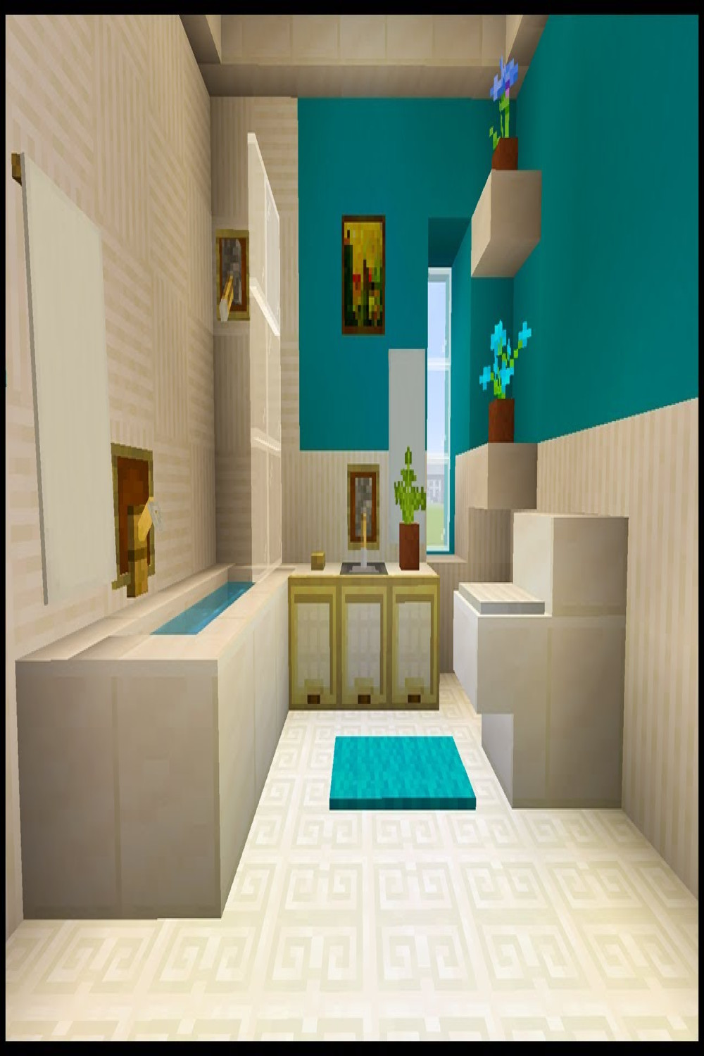 Cool & Creative Minecraft Bathroom Design Ideas (Tutorial)