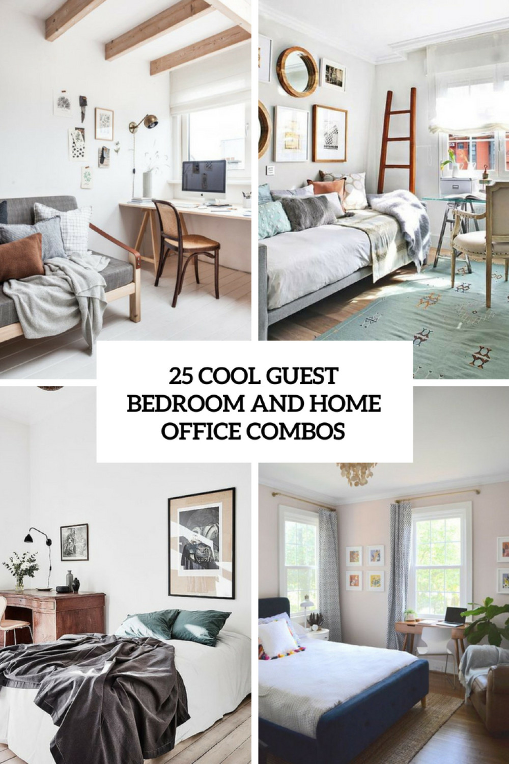 Cool Guest Bedroom And Home Office Combos - DigsDigs