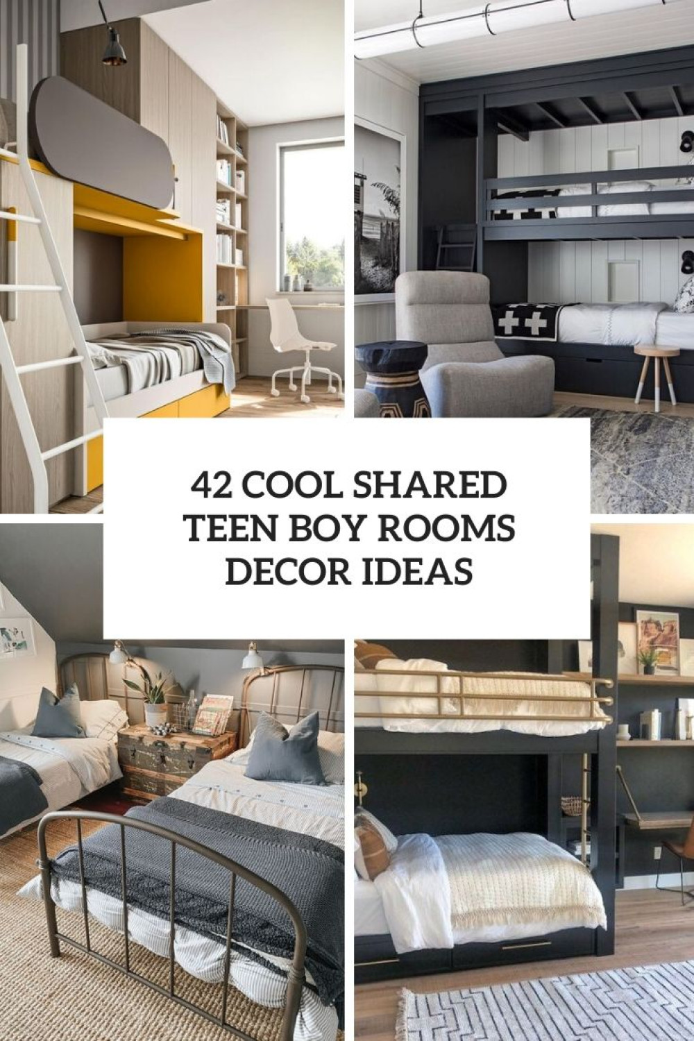 Cool Shared Teen Boy Rooms Décor Ideas - DigsDigs
