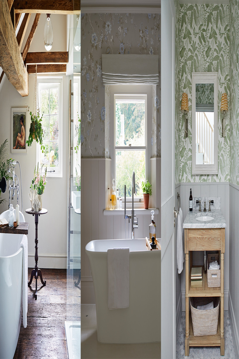 Cottage bathroom ideas:  practical spaces full of character