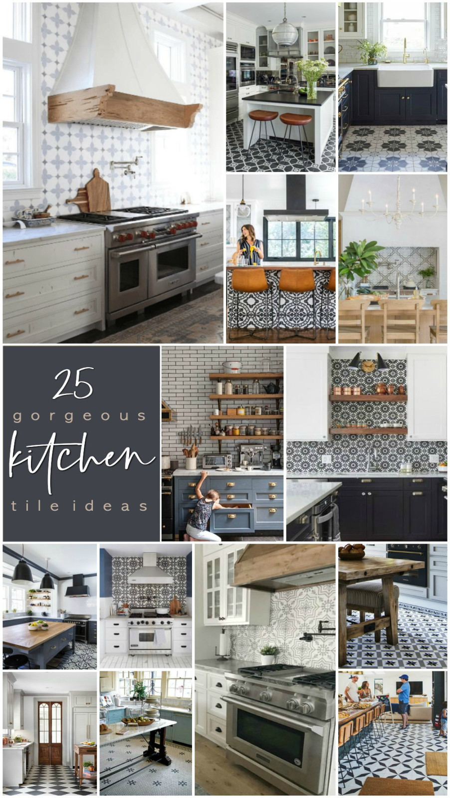 Gorgeous Modern Farmhouse and Cottage Kitchen Tile Ideas