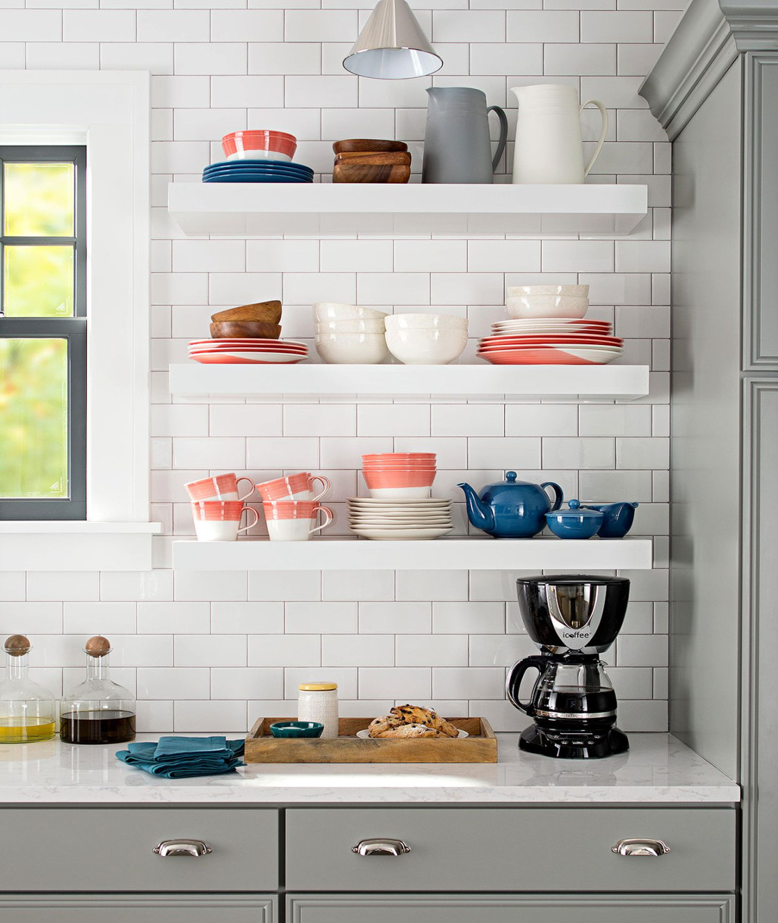 How to Effortlessly Style Open Kitchen Shelves in  Easy Steps