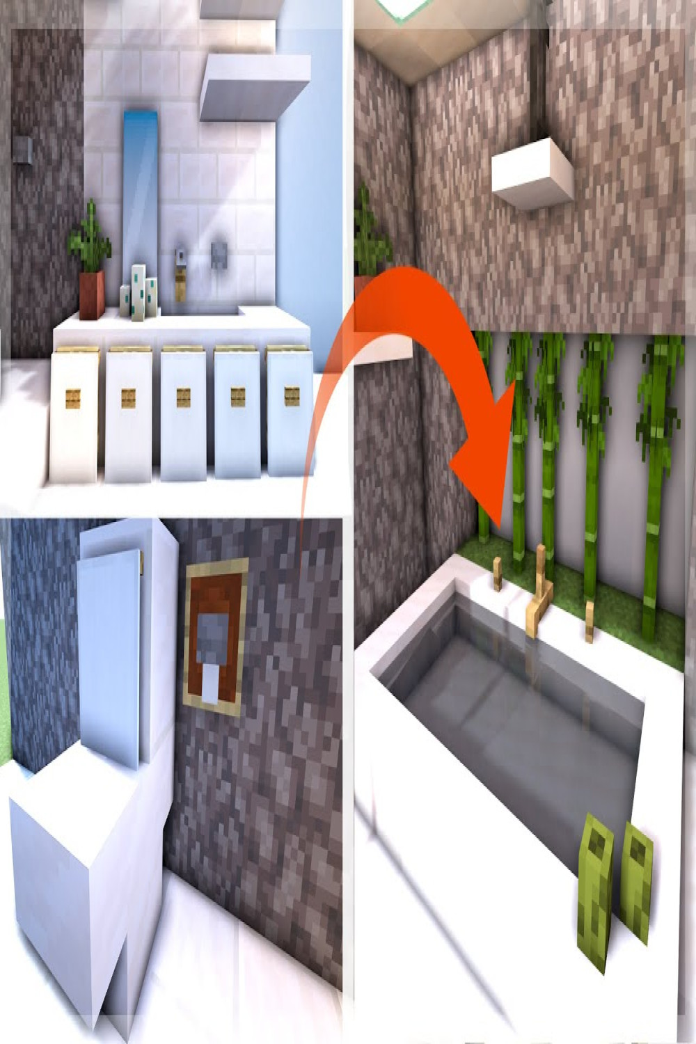 Minecraft  Simple Modern Bathroom