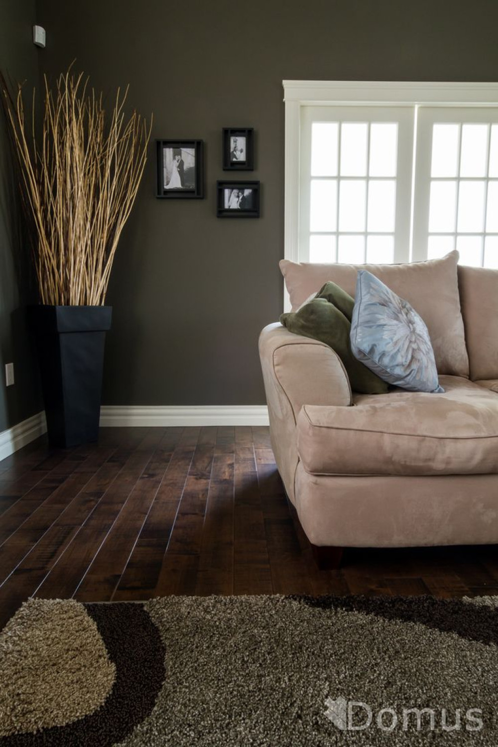 project__  Dark floor living room, Living room wood floor