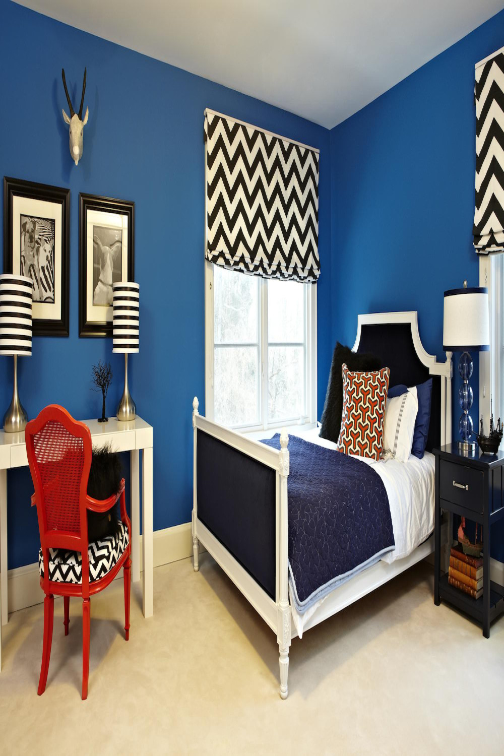 Royal Blue Bedroom Ideas And - Photos & Ideas  Houzz