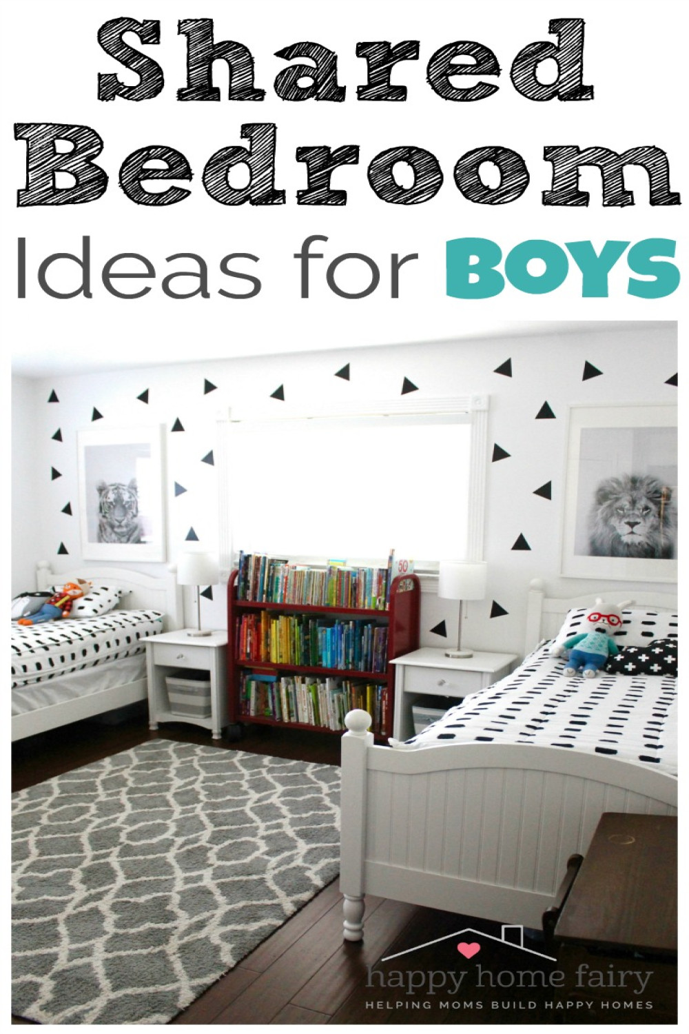 Shared Bedroom Ideas for Boys - Happy Home Fairy