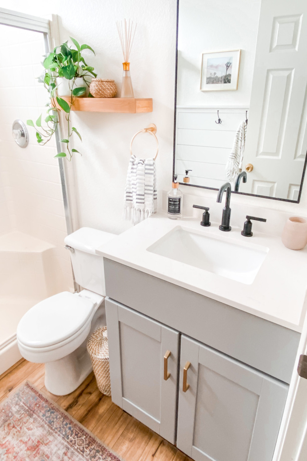 Small Bathroom Remodel Ideas: Befor and After  Domestic Blonde