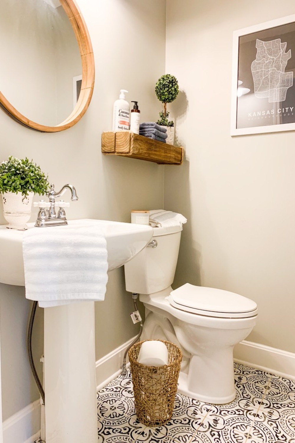Small Half Bathroom Remodel ⋆ Growing Up Kemper