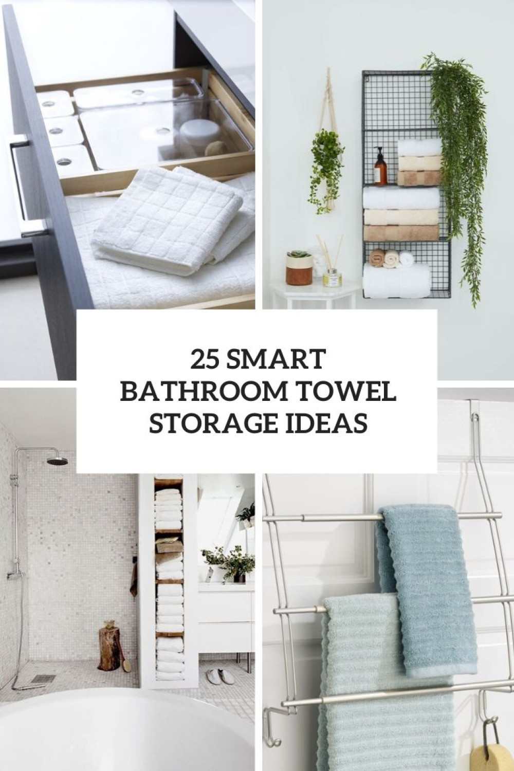 Smart Bathroom Towel Storage Ideas - DigsDigs