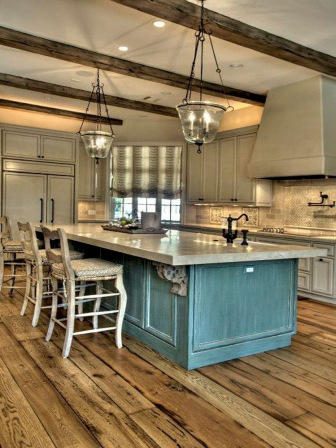 + Stunning Rustic Kitchen Island Ideas  Farmhouse kitchen