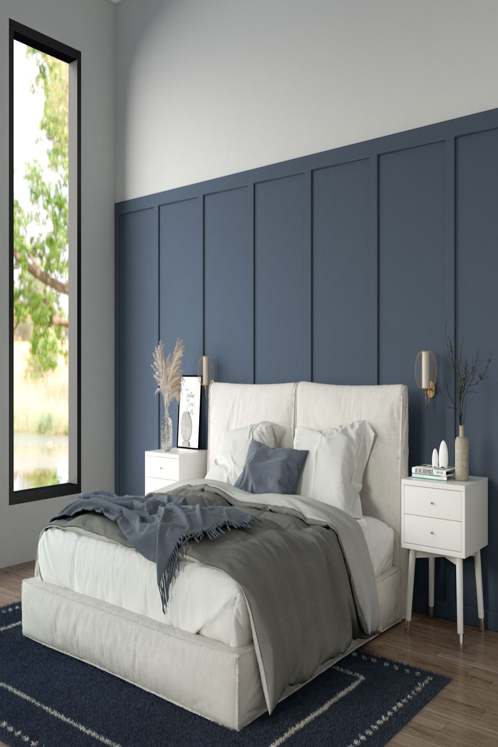 Stylish Bedroom Ideas With Blue Walls - roomdsign