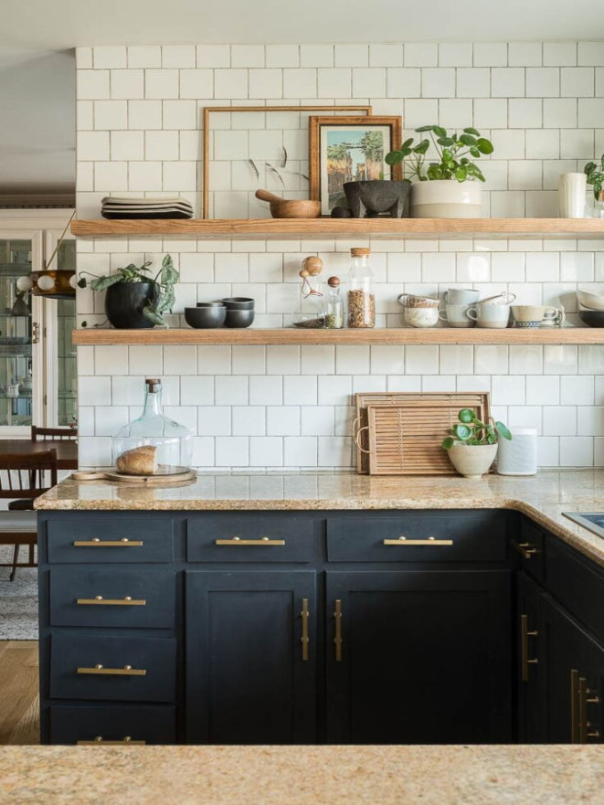 Tips for Kitchen Shelves with Floating Shelf Placement Ideas